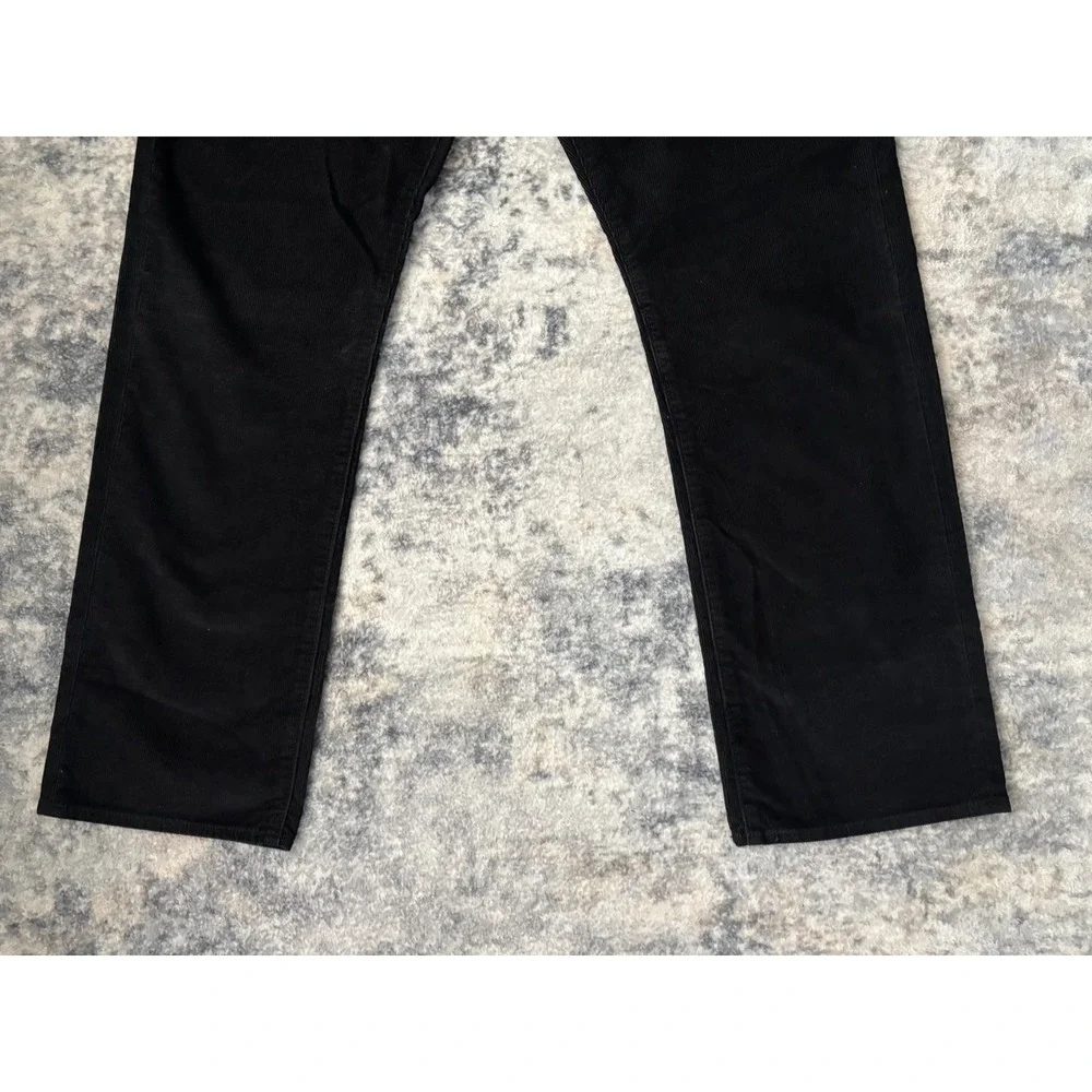J Crew Corduroy Pants Mens 34x30‎ Black Slim Straight Preppy Casual